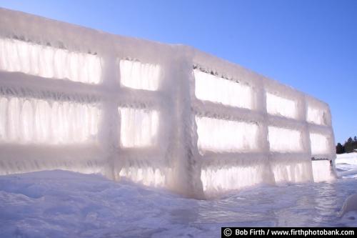 below freezing;below zero;Bob Firth;frigid;ice;ice details;ice formations;icicles;Minnesota;Minnesotas North Shore;North Shore;North Shore Scenic Drive;northern;MN Minnesota;photo;shoreline;winter sports;ice covered fence