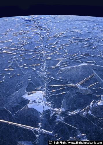 Bob Firth;photos;ice;cracked ice;ice patterns;frozen lake;Minnesota;winter,MN,frozen pond