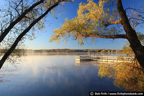 Auburn Lake;Carver County;Carver Park;dock;fall color;MN;Victoria Minnesota;Three Rivers Park District;trees