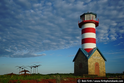 Mississippi River town;bird sculpture;Mississippi River;Mighty Mississippi;lighthouse;Illinois;Great River Road;Grafton IL