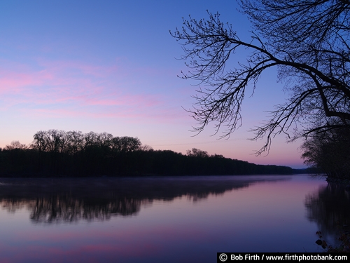 trees;spring;silhouette;reflection;quiet water;predawn;peaceful;morning;Mississippi River;Minnesota;Mighty Mississippi;Great River Road