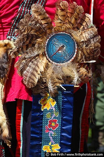Native Americans;Native American Indians;Native American clothing;Pow Wow;cultural;culture;powwaw;social gathering;regalia;authentic design;tradition;customs;traditional;traditional ceremonies;tribes;Wacipi;American Indian gathering;celebration of life;feathers;eagle feathers;eagle feathers used on Native American regalia;feather bustle;feathers used by Indians;feathers used in regalia