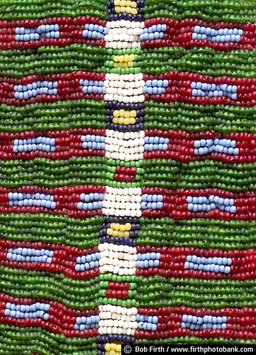 beads;colorful beads;beadwork on bag;Native Americans;Native American art;beadwork;cultural;tradition;traditional;beaded patterns