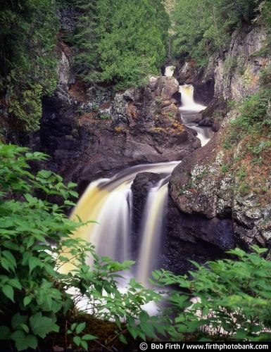 summer;river gorge;photo;northern Minnesota;North Shore waterfalls;North Shore Scenic Drive;rivers;moving water;Cascade River State Park;Minnesota State Parks;MN;up north