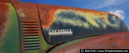 panoramic photo;abstract;automobile;Chevy;Chevrolet;Chevy logo;vintage Chevrolet;vintage Chevy;vintage Chevy truck;close up;classic cars;collectible trucks;Collector Truck;detail;man cave art;photos of old trucks;rusty truck;patina;rust;weathered truck;vehicle;vintage truck;Winter;cold weather;ice;ice formations;ice cave;Minnesota;MN;sun burst;panoramic;below freezing