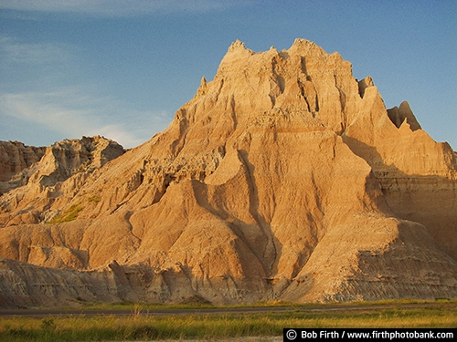 Badlands National Park SD;tourism;southwestern South Dakota;solitude;destination;erosion;rugged;geologic deposits;mixed grass prairie;sharply eroded buttes