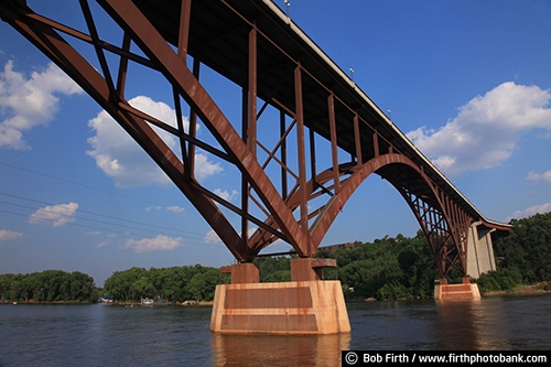 historic;Minnesota;Mississippi River;MN;Saint Paul;St Paul;summer;High Bridge;highest bridge in St Paul;Smith Avenue Bridge;water