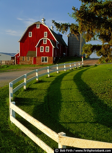 agriculture;Carver County;historic;Minnesota;MN;country;Kelzer Farm;red barn;rural;silo;summer;white fence;agricultural;farm