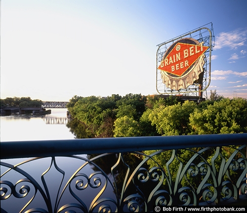 alcohol;bridge;Grain Belt Beer;historic;metal;Minneapolis;Minnesota;Mississippi River;MN;Mpls;old signs;signage;advertising